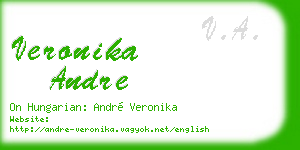 veronika andre business card